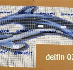 HD staklene mozaik pločice Delfin