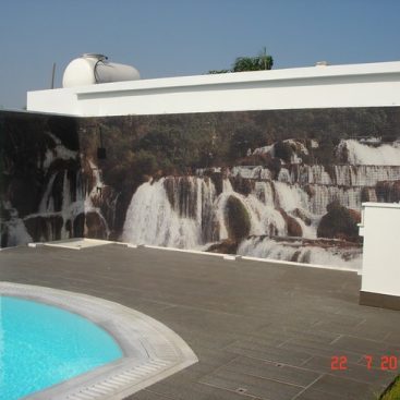 HD staklene mozaik pločice Waterfall