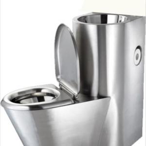 Umivalnik in straniščna školjka na levo stran