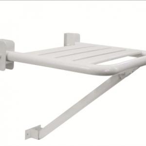 Inox sedež za tuš, bela barva