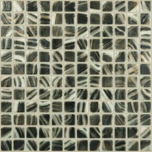 Vidrepur mozaik Pincel Negro/Oro 12x25